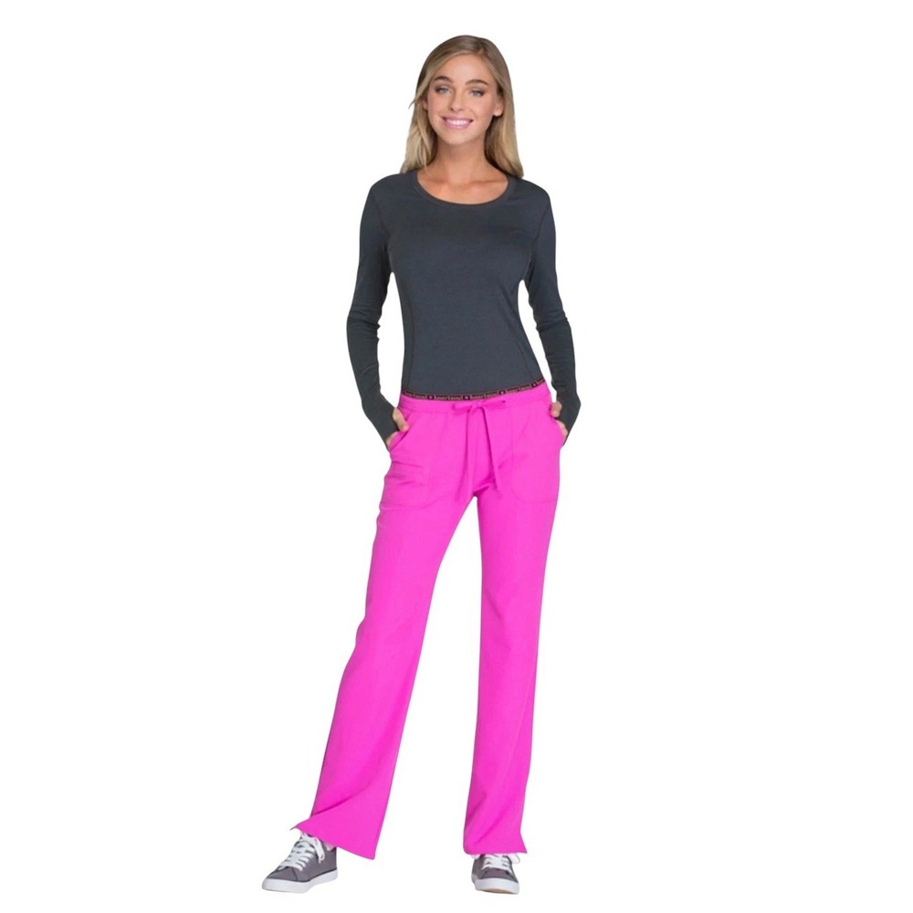 HeartSoul Glam Fuchsia Scrubs Heart Breaker Low Rise Large Pants 20110 NEW!